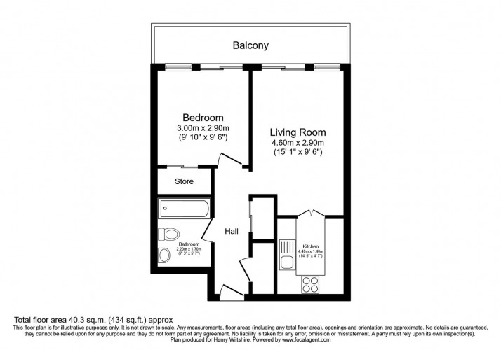 Floorplan for Timber Wharf, 32 Worsley Street, Castlefield, Manchester, M15