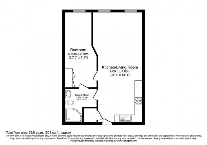 Floorplan for New Little Mill, 60 Radium Street, Ancoats, Manchester, M4