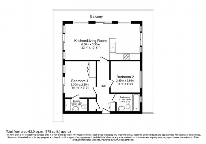 Floorplan for Lockes Yard, 4 Great Marlborough Street, Manchester