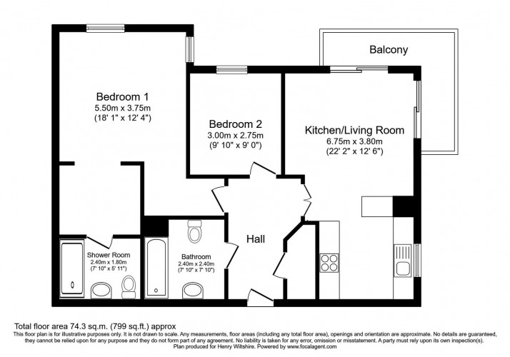 Floorplan for Jefferson Place, Fernie Street, Green Quarter