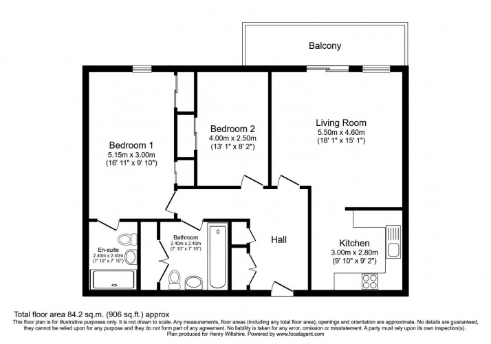Floorplan for 18 Leftbank, Spinningfields, Manchester