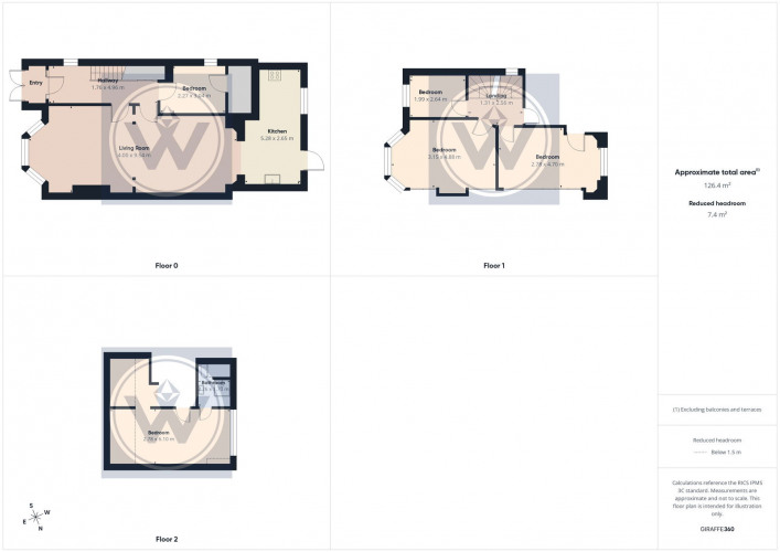Floorplan for Woodlands Gardens , walthamstow , walthamstow , E17 3PS