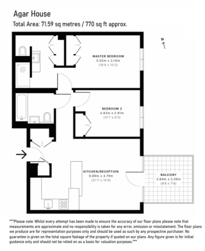 Floorplan for Good Luck Hope, London, E14 0WX