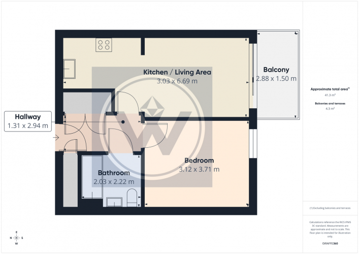 Floorplan for Agnes George Walk, London, E16 2FS