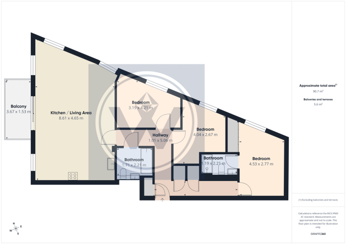 Floorplan for Kingfisher Heights , London, E16 2GQ