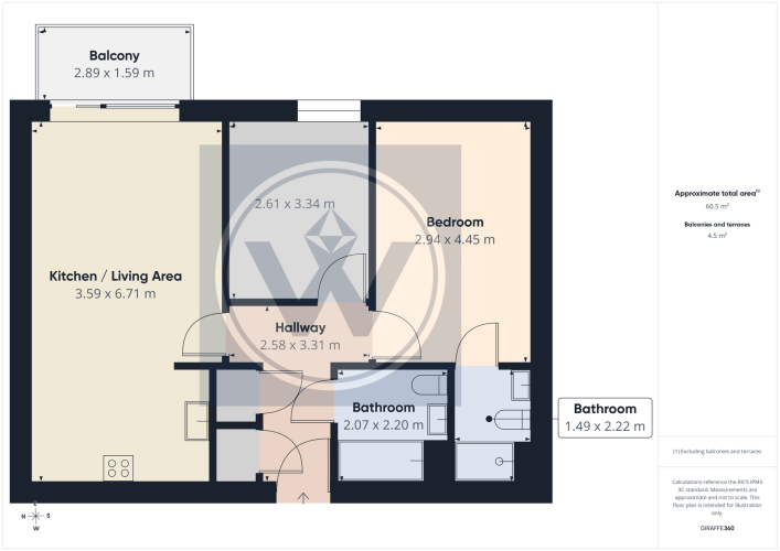 Floorplan for Agnes George Walk, London, E16 2FP