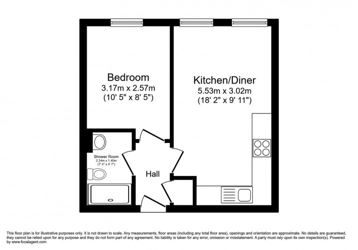 Floorplan for Circa Apartments, Nobel Drive ,Hayes, UB3 5FD