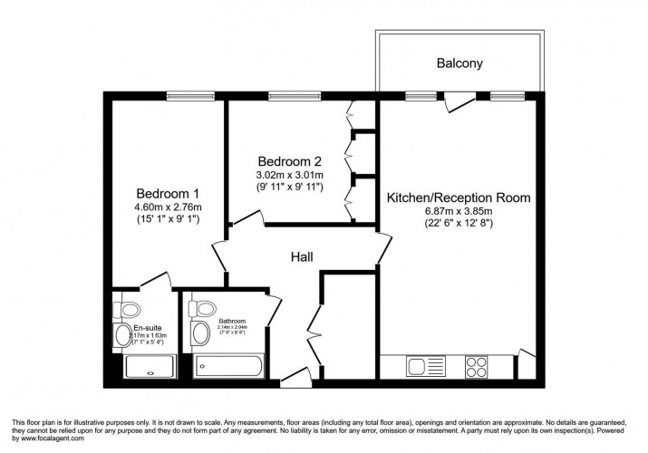 Floorplan for Carnation Gardens, Hayes, UB3 4FS