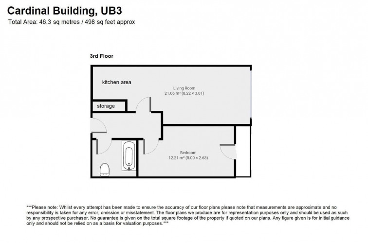Floorplan for Cardinal Building, Station Approach, Hayes, UB3 4FD