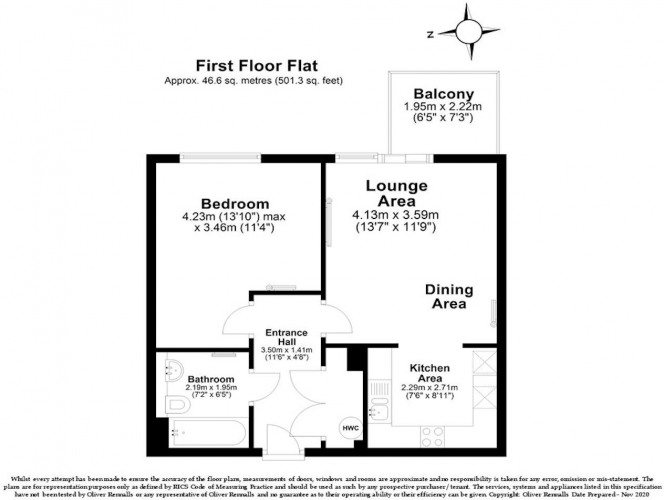 Floorplan for Heron Place, 4, Bramwell Way, London, E16 2FL
