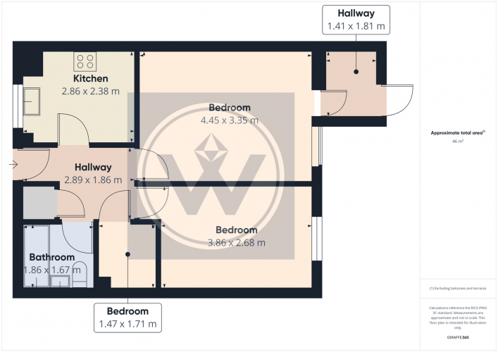 Floorplan for Gainsborough Road, Hayes, UB4 8NZ