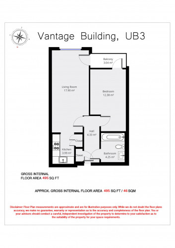 Floorplan for Vantage Building, Station Approach, Hayes, UB3 4FA