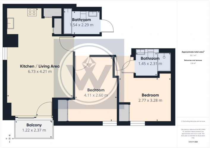 Floorplan for Navigation Building, Station Approach, Hayes, UB3 4FF