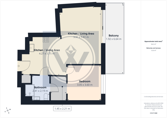 Floorplan for 3 Wood Crescent London W12 7GN
