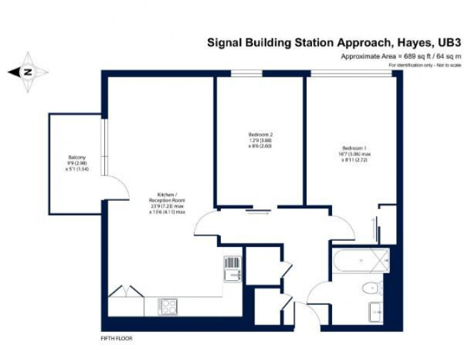 Floorplan for Signal Building, Station Approach, Hayes, UB3 4FG