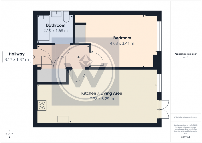 Floorplan for Bluenote Apartments, Hayes, UB3 1FF
