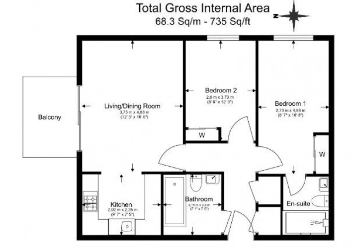 Floorplan for Vantage Building, Station Approach, Hayes, UB3 4FA