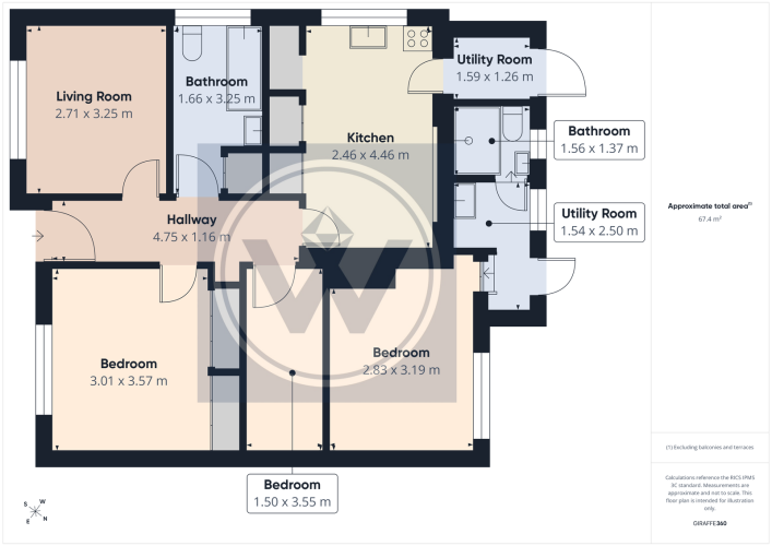 Floorplan for Brighton Road, Reading, RG6 1PS