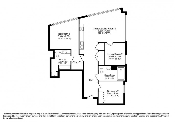 Floorplan for Building No.8 Carnation way, 9 Elms, London, SW8 5FS