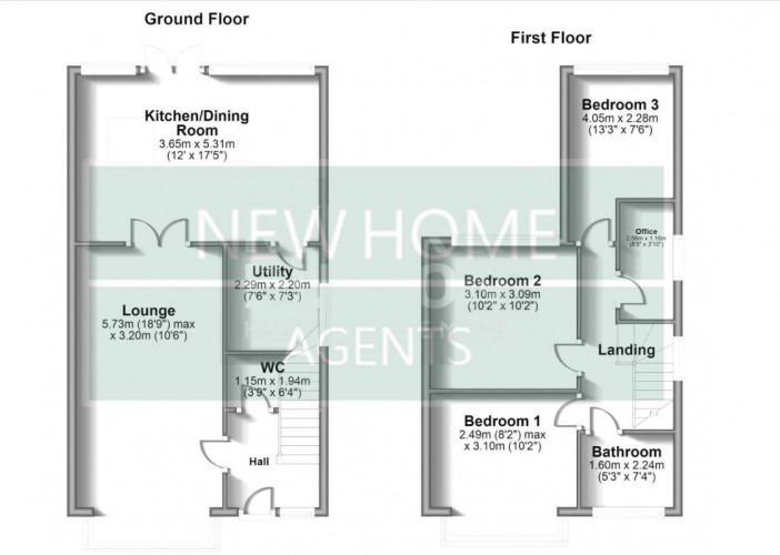 Floorplan for Waterloo Street, Manchester M9