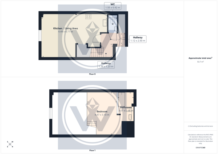 Floorplan for Block A Albion Mill, M4 7AJ