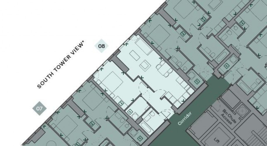 Floorplan for Contour, Great Jackson Street M15 