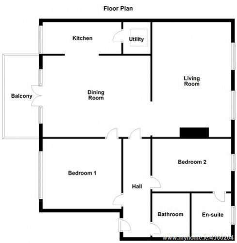 Floorplan for Apt 9, 18-21 Mount St Lower, Merrion Square, Dublin 2