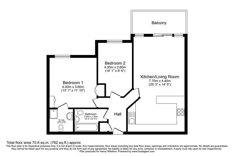 Floorplan for The Atrium, Bury Old Road, Whitefield, M45