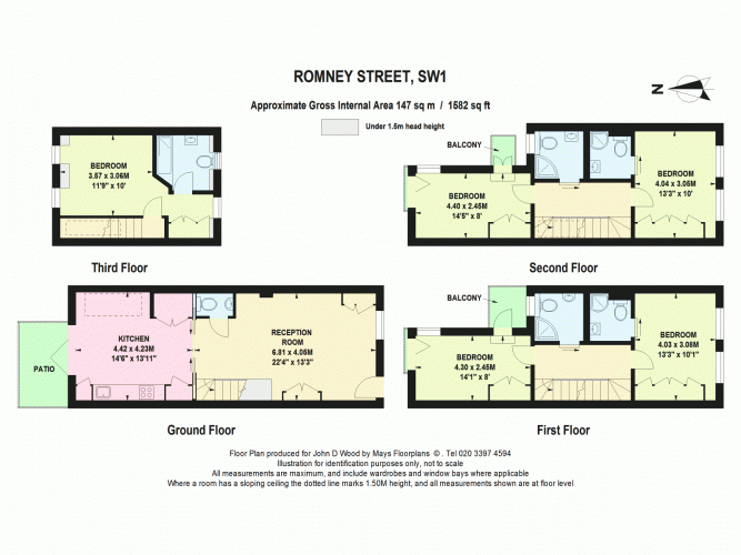 Floorplan for Romney Street, Westminister, London SW1P