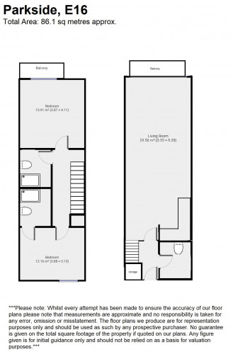 Floorplan for Parkside Court, E16