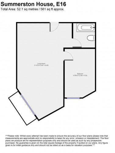 Floorplan for Summerston House, Royal Wharf, E16