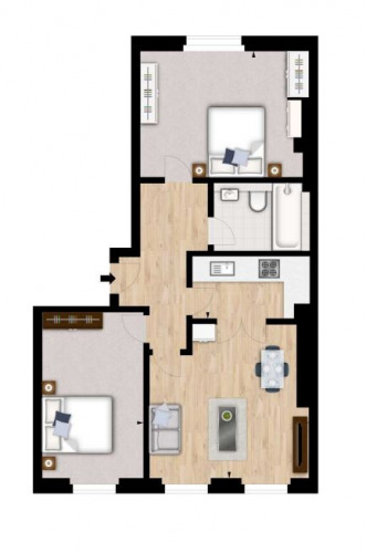 Floorplan for 15 Cedar House, W1U