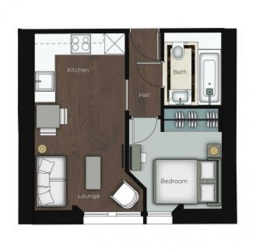Floorplan for Garden House, W2