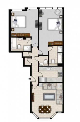 Floorplan for Imperial House, W8