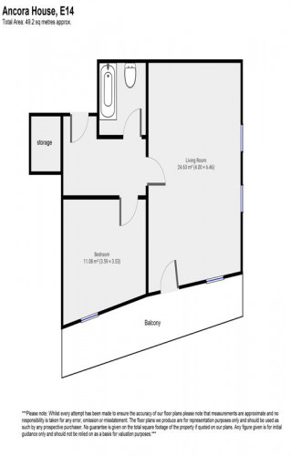 Floorplan for Ancora House, E14