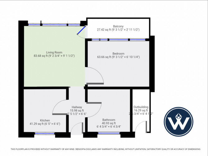 Floorplan for John Perrin Place, HA3