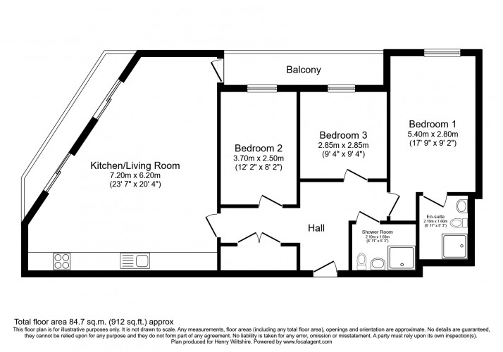 Floorplan for The Plaza, 1 Every Street M4