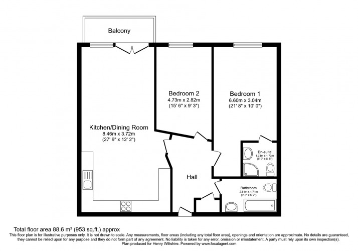 Floorplan for City South, City Road East, M15