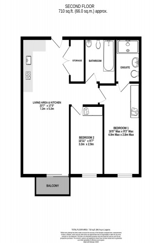 Floorplan for Block B Railings, Shale Lane, M5