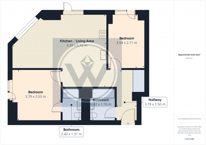 Floorplan for Park View, Victoria Riverside, M4