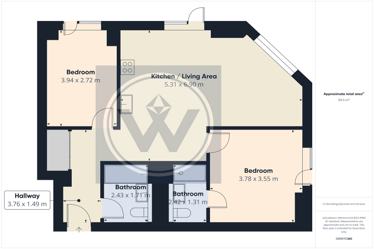 Floorplan for Park View, Dantzic Street, M4