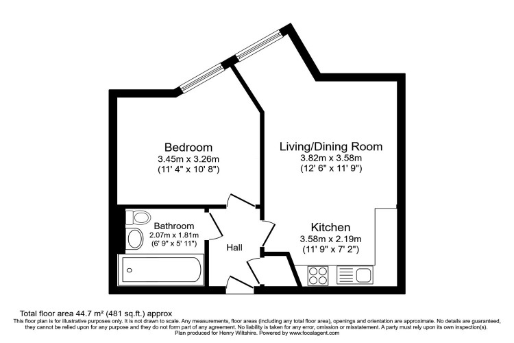 Floorplan for Southern Street, M3
