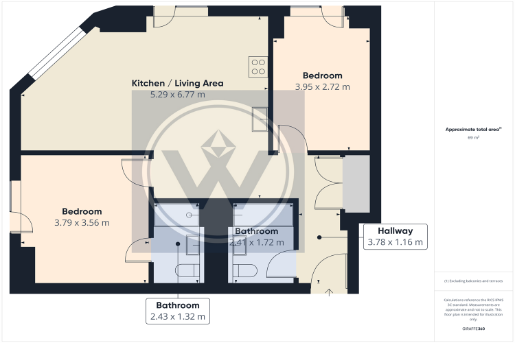 Floorplan for Park View, Victoria Riverside, M4