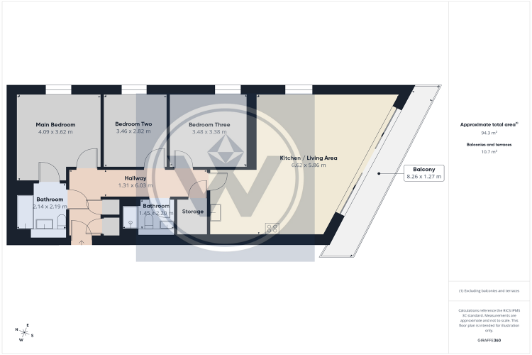 Floorplan for Kingfisher Heights, London, E16