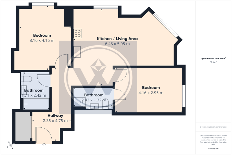 Floorplan for Crown View, M4