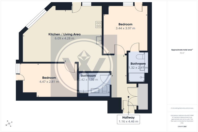 Floorplan for Crown View, Dantzic Street, M4