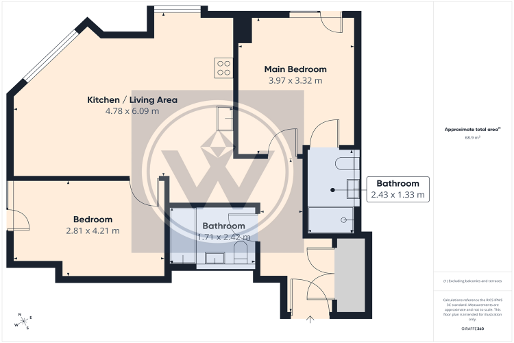 Floorplan for Crown View, Dantzic Street, M4