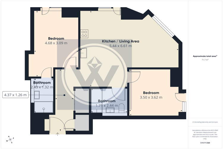 Floorplan for Crown View, Dantzic Street, M4
