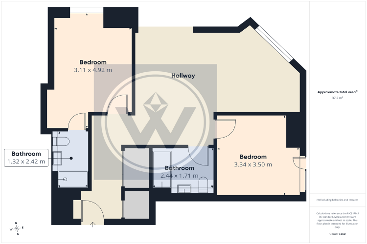 Floorplan for Crown View, Dantzic Street, M4