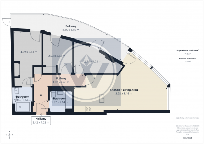Floorplan for Cardinal Building, Station Approach, UB3